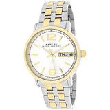 Marc Jacobs Fergus Silver Dial Two Tone Stainless Steel Watch for Women - MBM3426