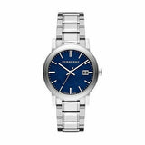 Burberry The City Blue Dial Silver Stainless Steel Strap Watch for Men - BU9363