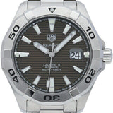 Tag Heuer Aquaracer Calibre 5 Automatic Brown Sunray Dial Silver Steel Strap Watch for Men - WAY2018.BA0927