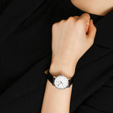 Tissot Everytime Small White Dial Black Leather Strap Watch For Women - T109.210.16.032.00