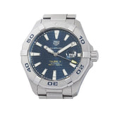 Tag Heuer Aquaracer Calibre 5 Automatic Blue Dial Silver Steel Strap Watch for Men - WAY2012.BA0927