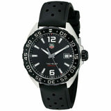 Tag Heuer Formula 1 Quartz 41mm Black Dial Black Rubber Strap Watch for Men - WAZ1110.FT8023