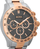 Hugo Boss Ikon Grey Dial Two Tone Steel Strap Watch for Men - 1513339