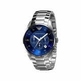 Emporio Armani Sportivo Chronograph Blue Dial Silver Steel Strap Watch For Men - AR5860