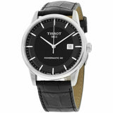 Tissot T Classic Luxury Black Dial Black Leather Strap Watch For Men - T086.407.16.051.00