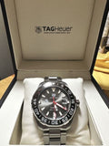 Tag Heuer Aquaracer Calibre 5 Premiere League Edition Black Dial Silver Stainless Steel Watch for Men - WAY201D.BA0927