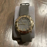 Marc Jacobs Amy Grey Dial Grey Leather Strap Watch for Women - MBM1153