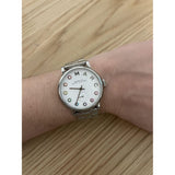 Marc Jacobs Baker Dexter White Dial SIlver Stainless Steel Strap Watch for Women - MBM3423