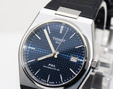 Tissot PRX Powermatic 80 Blue Dial Blue Leather Strap Watch for Men - T137.407.16.041.00