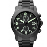 Marc Jacobs Larry Black Dial Black Stainless Steel Strap Watch for Men - MBM5052