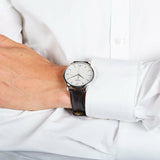 Tissot T Classic Tradition White Dial Brown Leather Strap Watch For Men - T063.610.16.037.00