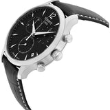 Tissot T Classic Tradition Black Dial Black Leather Strap Watch For Men - T063.617.16.057.00