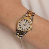 Tissot T Wave Lady White Mother of Pearl Dial Two Tone Steel Strap Watch For Women - T112. 210. 22. 113. 00