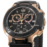 Tissot T Race Chronograph Automatic Black Dial Black Rubber Strap Watch for Men - T048.417.27.057.06