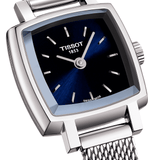 Tissot Lovely Square Blue Dial Silver Mesh Bracelet Watch For Women - T058.109.11.041.00