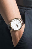 Tissot T Classic Tradition White Dial Brown Leather Strap Watch For Men - T063.610.36.037.00