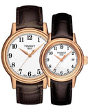 Tissot Carson White Dial Brown Leather Strap Watch For Women - T085.210.36.012.00