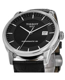 Tissot T Classic Luxury Black Dial Black Leather Strap Watch For Men - T086.407.16.051.00