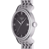 Tissot T Classic Bridgeport Black Dial Silver Steel Strap Watch For Men - T097.410.11.058.00