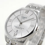 Tissot Chemin Des Tourelles Powermatic 80 Silver Dial Silver Steel Strap Watch For Men - T099.407.11.038.00