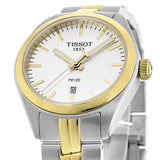 Tissot T Classic PR 100 Sport Chic White Dial Two Tone Steel Strap Watch For Women - T101.210.22.031.00