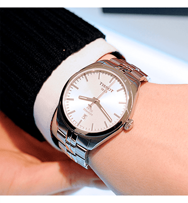 Tissot pr 100 titanium 2025 quartz lady