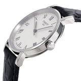 Tissot Everytime Small White Dial Black Leather Strap Watch For Women - T109.210.16.033.00