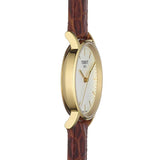 Tissot Everytime Desire Small White Dial Maroon Leather Strap Watch For Women - T109.210.36.031.00