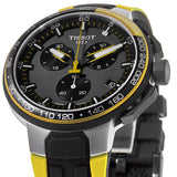 Tissot T Bike Cycling Tour de France Black Dial Two Tone Rubber Strap Watch For Men - T111.417.37.441.00