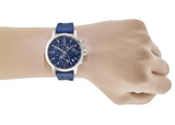 Tissot T Sport PRC 200 Chronograph Blue Rubber Strap Watch For Men - T114.417.17.047.00