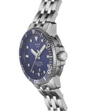 Tissot T Sport Seastar 1000 Powermatic Silicum Blue Dial Silver Steel Strap Watch For Men - T120.407.11.041.01