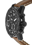 Tissot Supersport Chrono Black Dial Brown Leather Strap Watch for Men - T125.617.36.051.01