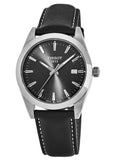 Tissot Gentleman Black Dial Black Leather Strap Watch For Men - T127.410.16.051.00