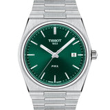 Tissot PRX Green Dial Silver Steel Strap Watch For Men - T137.410.11.091.00