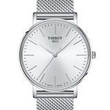 Tissot Everytime Gent Silver Dial Silver Mesh Bracelet Watch for Men - T143.410.11.011.00