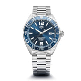 Tag Heuer Formula 1 Bucherer Blue Edition Blue Dial Silver Steel Strap Watch for Men - WAZ2015.BA0842