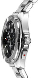 Tag Heuer Aquaracer Quartz 40mm Black Dial Silver Steel Strap Watch for Men - WAY111Z.BA0928