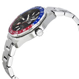 Tag Heuer Aquaracer GMT Caliber 7 Pepsi Black Dial Silver Steel Strap Watch for Men - WAY201F.BA0927