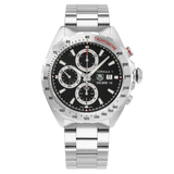 Tag Heuer Formula 1 Automatic Calibre 16 Chronograph 44m Black Dial Silver Steel Strap Watch for Men- CAZ2010.BA0876