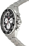 Tag Heuer Formula 1 Chronograph Black Dial Silver Steel Strap Watch for Men - CAZ101E.BA0842