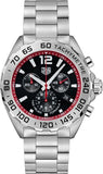 Tag Heuer Formula 1 Chronograph Black Dial Silver Steel Strap Watch for Gents - CAZ101Y.BA0842