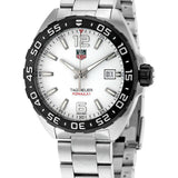 Tag Heuer Formula 1 White Dial Silver Steel Strap Watch for Men - WAZ1111.BA0875