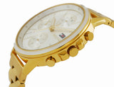 Tommy Hilfiger Carly White Dial Gold Stainless Steel Strap Watch for Women - 1781786