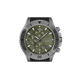 Hugo Boss Admiral Green Dial Black Silicon Rubber Strap Watch for Men - 1513967