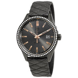 Tag Heuer Carrera Quartz 39mm Diamond Anthracite Dial Black Leather Strap Watch for Women - WAR1115.FC6392