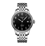 Tissot T Classic Powermatic 80 Black Dial Silver Steel Strap Watch For Men - T41.1.483.52