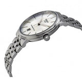 Tissot T Classic Carson Premium Powermatic 80 White Dial Silver Steel Strap Watch For Men - T122.407.11.031.00