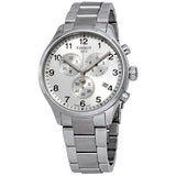 Tissot Chrono XL Classic Silver Dial Silver Steel Strap Watch For Men - T116.617.11.037.00