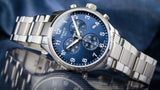 Tissot T Sport Chrono XL Classic Blue Dial Silver Steel Strap Watch For Men - T116.617.11.047.01