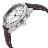 Tissot PR 100 Sport Quartz Chronograph Silver Dial Brown Leather Strap Watch For Men - T101.617.16.031.00